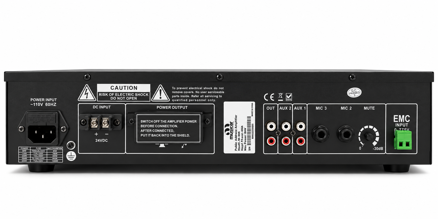 M-60A AMPLIFICADOR/MEZCLADOR - Imagen 7